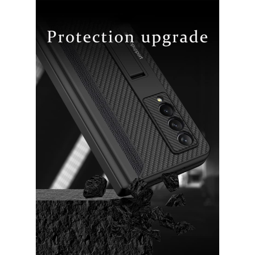 Étui SHIEID pour Samsung Z Fold 3 avec porte-stylet, étui pour Galaxy Z Fold 3 avec charnière, protecteur d’écran intégré et Kicksta