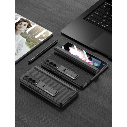 Étui SHIEID pour Samsung Z Fold 3 avec porte-stylet, étui pour Galaxy Z Fold 3 avec charnière, protecteur d’écran intégré et Kicksta