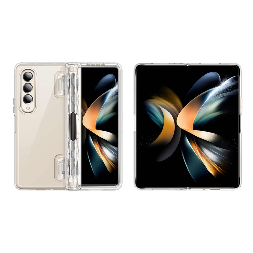 Cosmo Series Case for Samsung Galaxy Z Fold 4 Case with Pen Holder 5G, Slim Stylish Protective Bumper Case with Built-in Screen Protector (Clear)