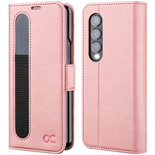 OCASE Compatible with Samsung Galaxy Z Fold 4 Case Wallet, PU Leather Fold Folio Case with Card Slots Kickstand RFID Bl