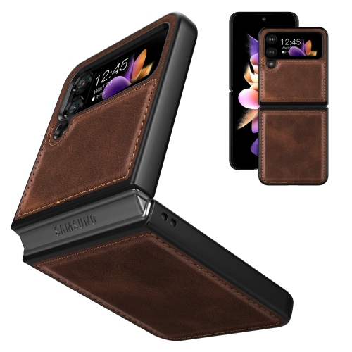 HLD Leather Case for Samsung Galaxy Z Flip 4 with a Hand Grip, Galaxy Z  Flip 4 Case with Silk Scarf Chain Wrist Strap Phone Case Shockproof  Protective Cover for Galaxy Z