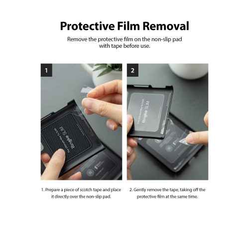 Ringke Slim compatible avec l’étui à rabat rigide en polycarbonate rigide, mince, résistant aux égratignures, non