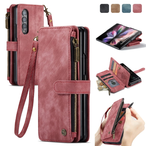 ELEPIK Galaxy Z Fold 4 Case, Z Fold 4 Wallet Case with S Pen Holder, Card Holder, Kickstand, Wristlet for Women Men, Durable