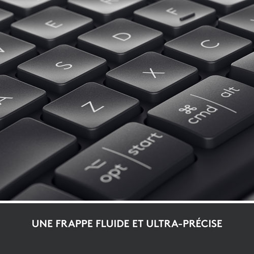Clavier ergonomique Bluetooth ERGO K860 de Logitech - Graphite