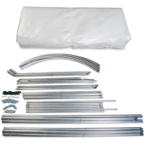 KapscoMoto 20' x 10' x 7' Large Greenhouse Gardening Plant Portable Hot House Walk-In Tunnel Tent, White