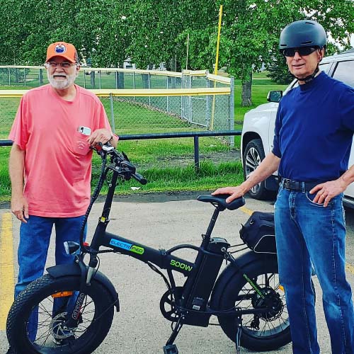 EM-Commuter eBike - Folding Fat Tire City and Trail Bike with 500 Watts and Long Range Battery up to 120km Range 1008Wh(21Ah)