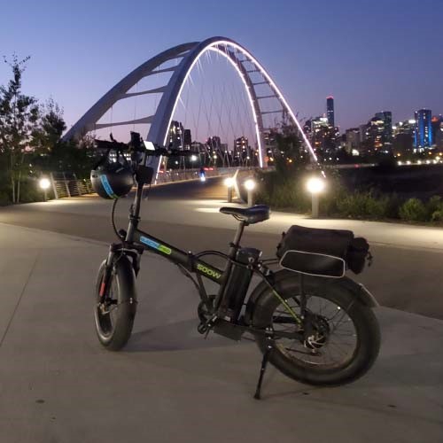 EM-Commuter eBike - Folding Fat Tire City and Trail Bike with 500 Watts and Long Range Battery up to 120km Range 1008Wh(21Ah)