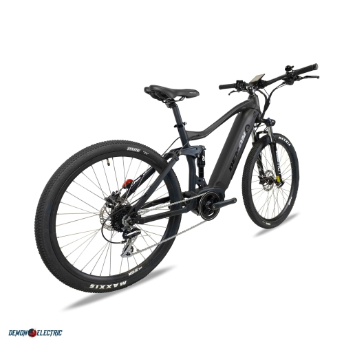 Demon Electric Outlaw 350W 27.5" Mountain Electric Bike, 48V E-Bike Mid Motor, 50-60km Range, TEKTRO Hydraulic E-Bike Brakes, Front & Rear Gas