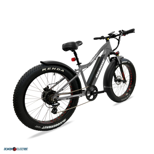 Demon Electric Thunderbolt SL 500W 26-in Fat-Tire Electric Bike, 50-60km Battery Range, Front Suspension, TEKTRO Hydraulic Brakes, SHIMANO 7 Speed