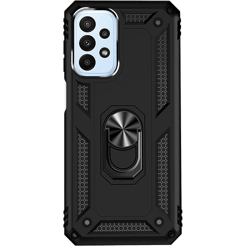 SAHARACASE  Military Kickstand Series Case for Samsung Galaxy A23 5G - In Black