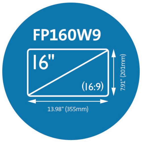 Kensington FP160W9 16" Laptop Privacy Screen Protector -