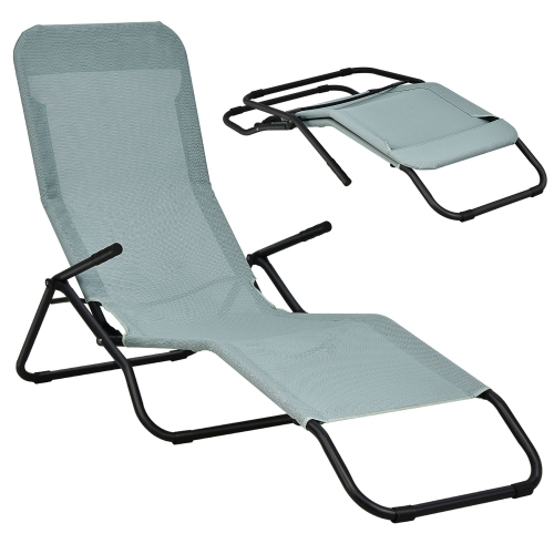 Gymax 2 PCS Outdoor Chaise Lounge Folding Stacking Reclining Chairs