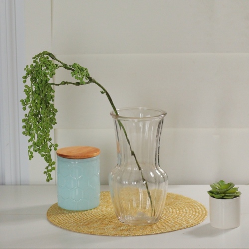 27" Artificial Long Stem Green Weeping Seed 5 Tip Branch Spray