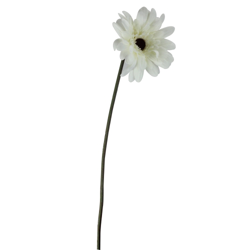 Gerbera Daisy Artificial Floral Stem Spray - 21.5" - Cream