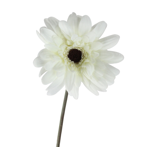 Gerbera Daisy Artificial Floral Stem Spray - 21.5" - Cream