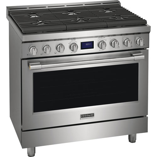Frigidaire 36" 4.4 Cu. Ft. 6-Burner Freestanding Gas Range - Smudge-Proof Stainless Steel