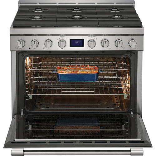 Frigidaire 36" 4.4 Cu. Ft. 6-Burner Freestanding Gas Range - Smudge-Proof Stainless Steel