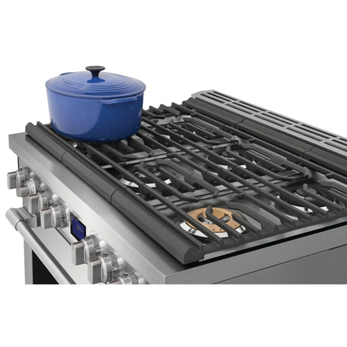 Frigidaire 36" 4.4 Cu. Ft. 6-Burner Freestanding Gas Range - Smudge-Proof Stainless Steel