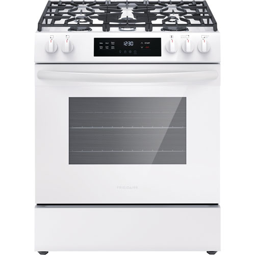 Frigidaire 30" 5.1 Cu. Ft. 5-Burner Freestanding Gas Range - White