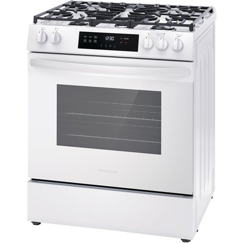 Frigidaire 30" 5.1 Cu. Ft. 5-Burner Freestanding Gas Range - White