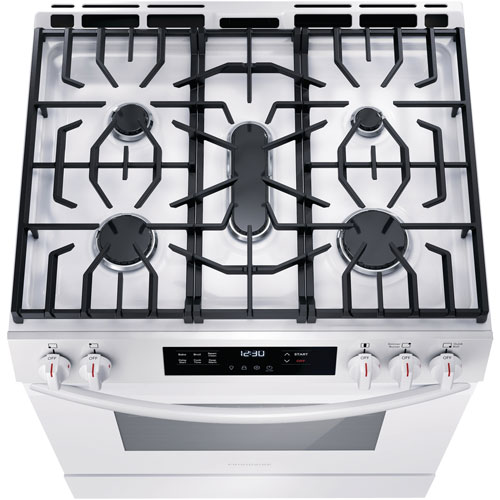 Frigidaire 30" 5.1 Cu. Ft. 5-Burner Freestanding Gas Range - White