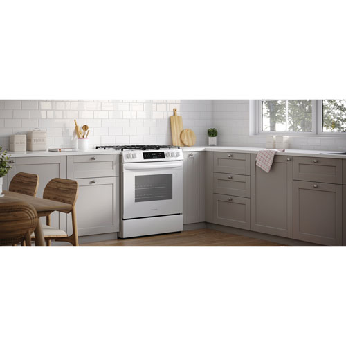 Frigidaire 30" 5.1 Cu. Ft. 5-Burner Freestanding Gas Range - White