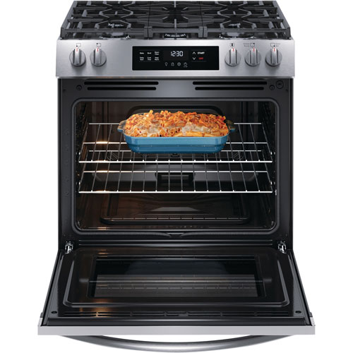 Frigidaire 30" 5.1 Cu. Ft. 5-Burner Freestanding Gas Range (FCFG3062AS) - Stainless Steel