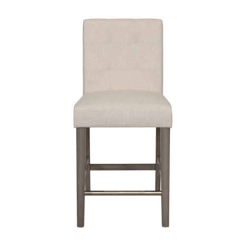 CORLIVING  Dad-454-B Leila Fabric Counter Height Barstool