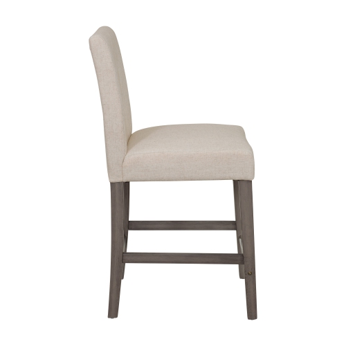 CorLiving DAD-454-B Leila Fabric Counter Height Barstool