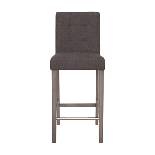 CorLiving DAD-443-B Leila Fabric Bar Height Barstool