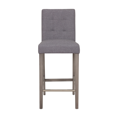 CorLiving DAD-433-B Leila Fabric Bar Height Barstool