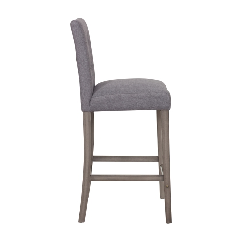 CorLiving DAD-433-B Leila Fabric Bar Height Barstool