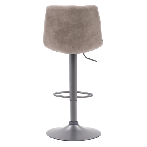 CorLiving DPU-830-B Palmer Adjustable Square Tufted Light Grey Barstool, Set of 2