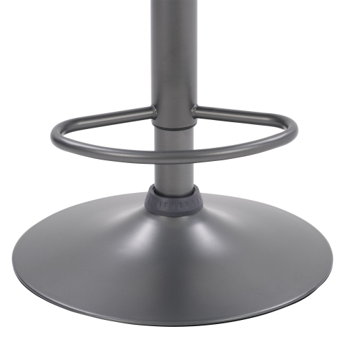 CorLiving DPU-830-B Palmer Adjustable Square Tufted Light Grey Barstool, Set of 2