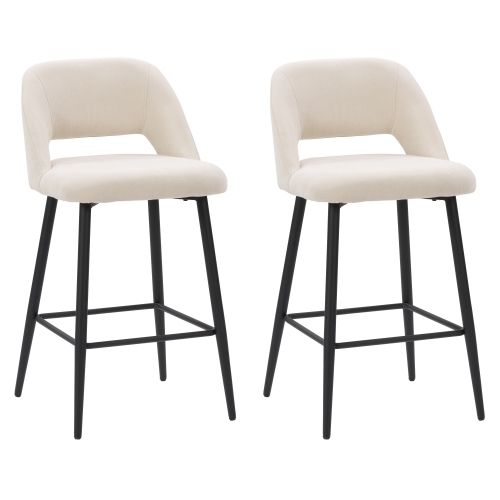 CORLIVING  Ddw-351-B Talia Velvet Barstool