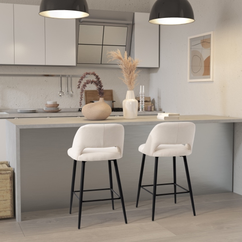 CorLiving DDW-351-B Talia Velvet Barstool