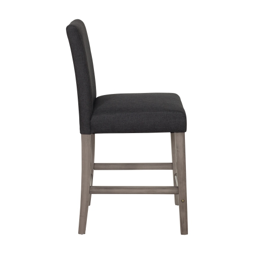 CorLiving DAD-614-B Laura Fabric Counter Height Barstool