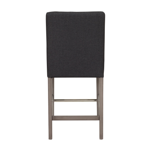 CorLiving DAD-614-B Laura Fabric Counter Height Barstool