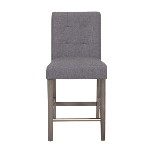 CORLIVING  Dad-434-B Leila Fabric Counter Height Barstool