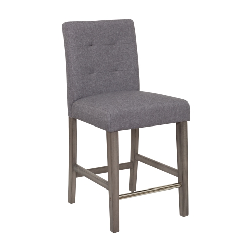 CorLiving DAD-434-B Leila Fabric Counter Height Barstool