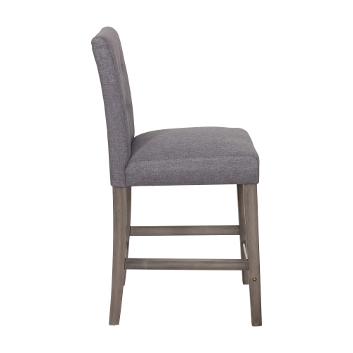 CorLiving DAD-434-B Leila Fabric Counter Height Barstool