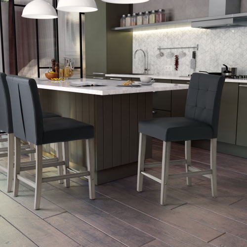 Tabouret de bar à hauteur de comptoir Leila