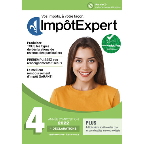 ImpôtExpert 2022 - 4 Returns - French - Digital Download
