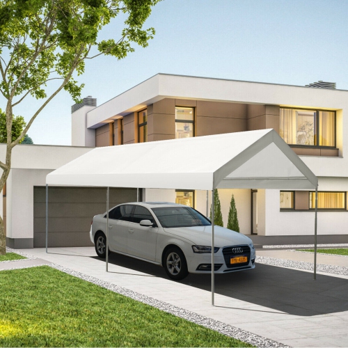 Gymax Steel Frame Party Tent Canopy Shelter Portable Car Carport Garage Cover