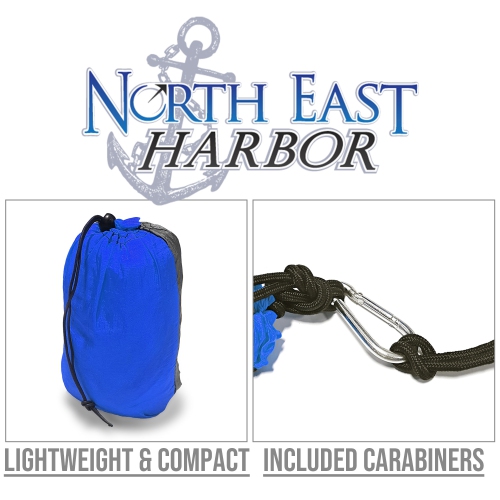 Hamac de camping portatif pour 2 personnes, hamac portatif pour deux avec mousquetons et sac préfixé, hamac deux personnes pour le camping, super