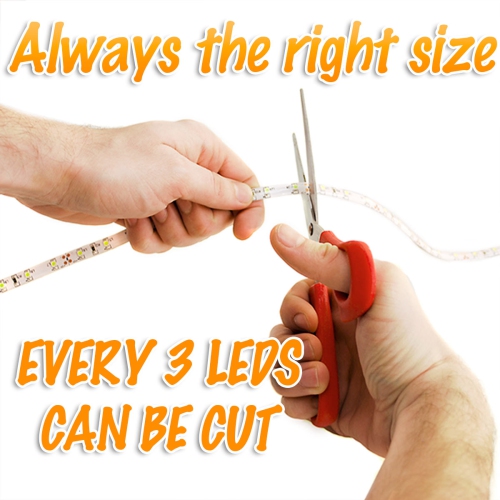 6' Feet Cool White 114 LEDs Light SMD3528 On/Off Switch Control Kit 110V Plug - LED Strip Lighting Reading Strip Night Lamp Bulb Accent Waterproof