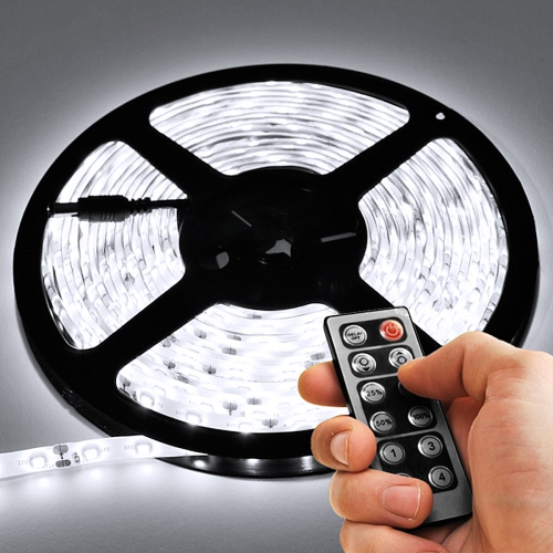 6' Feet Cool White 114 LEDs Light Remote Control Dimmer Kit SMD3528 110V Plug - LED Strip Lighting Reading Strip Night Lamp Bulb Accent Waterproof
