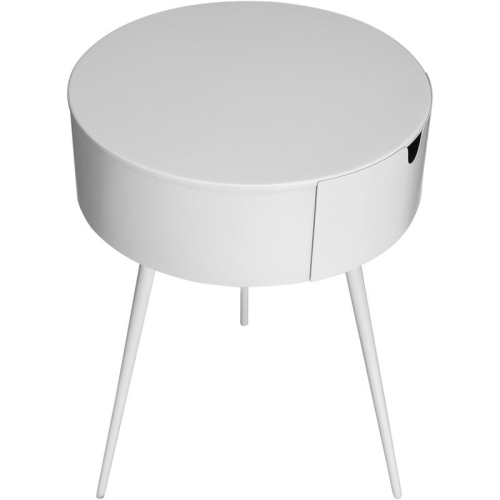 Meridian Furniture Bali White Metal Nightstand