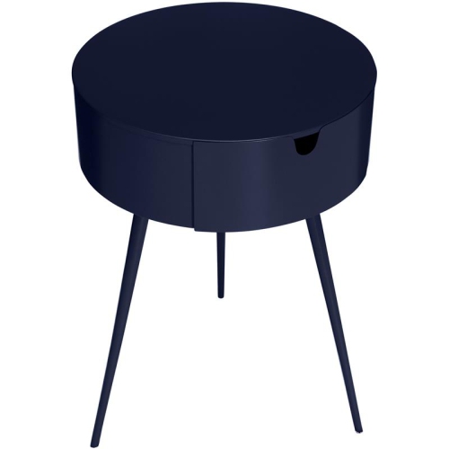 Meridian Furniture Bali Navy Metal Nightstand