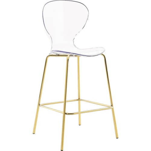 Meridian Furniture Clarion 27.5"H Counter Stool in Gold